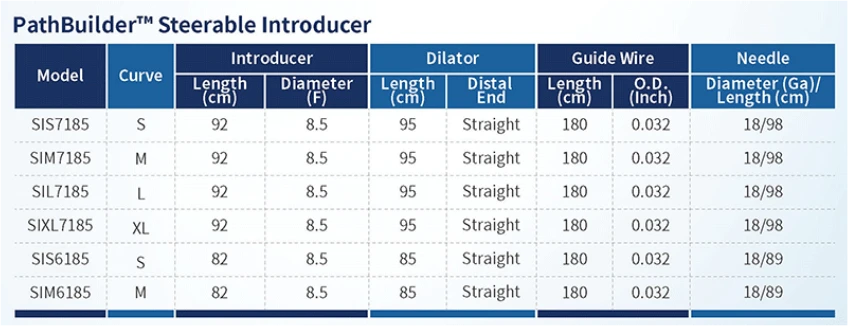 PathBuilder Steerable Introducer
